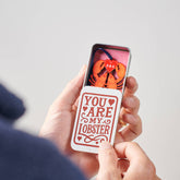 Personalised Couple's Lobster Keepsake In A Tin